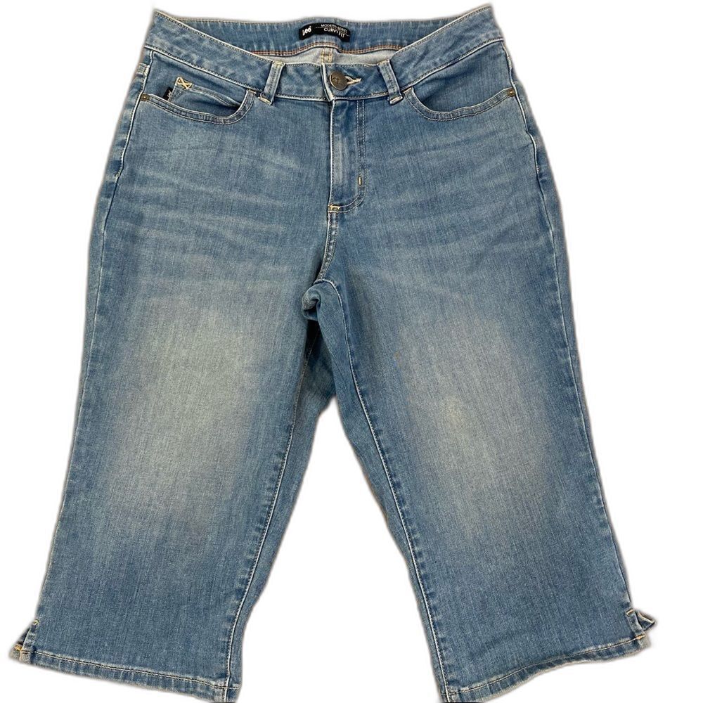 Lee Modern Series Curvy Fit Capri Denim Jeans Size 10